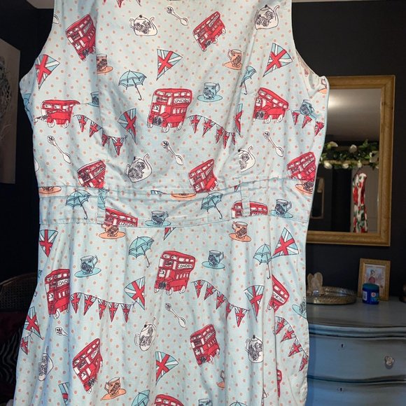British funky Tea Dress - Picture 3 of 4